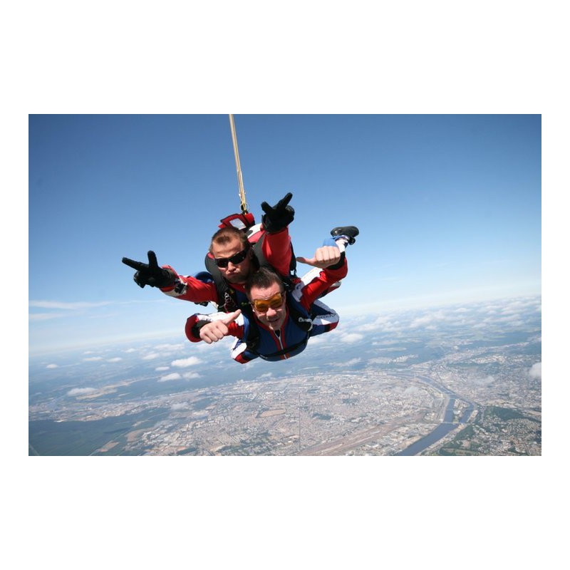 Photos saut en parachute tandem